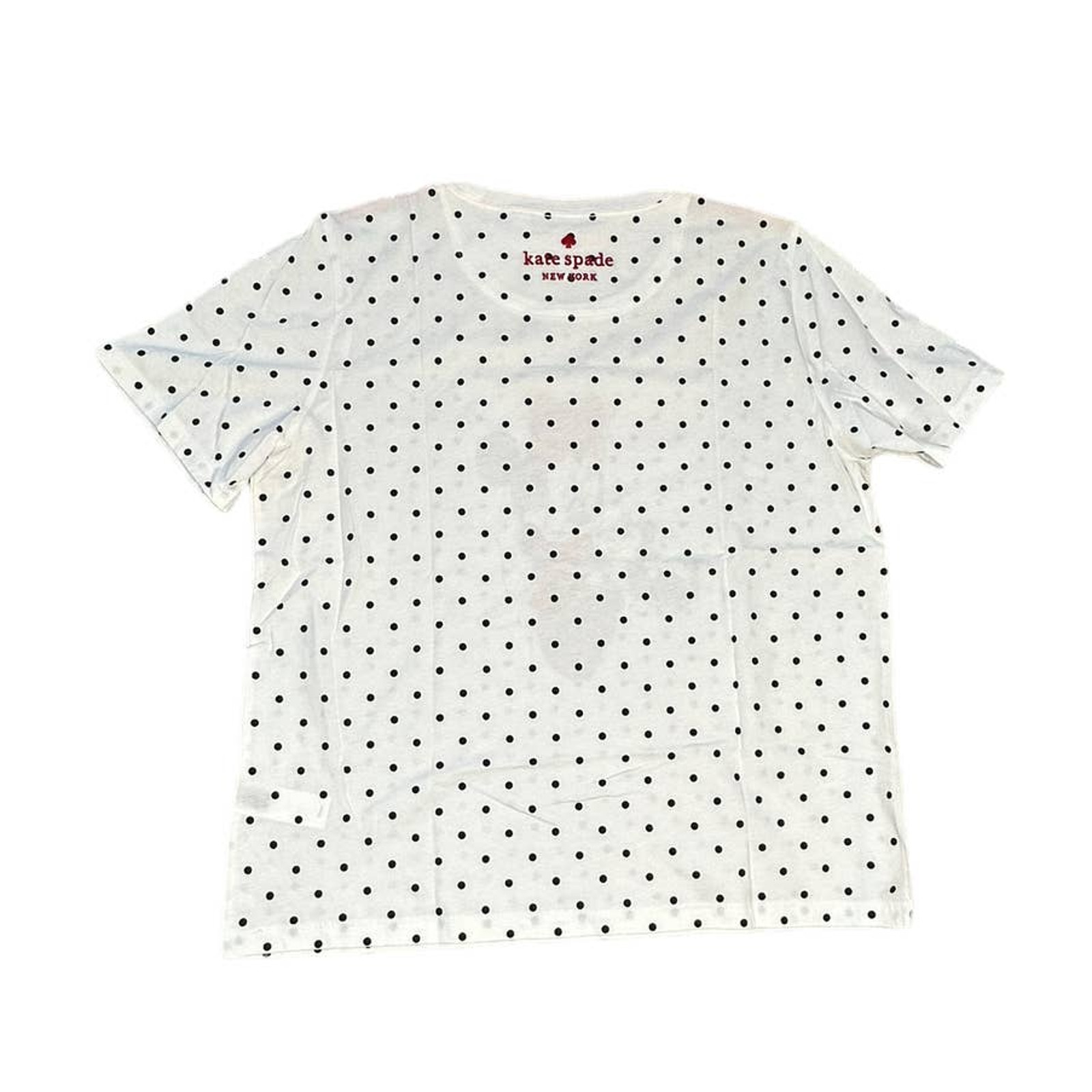 kate spade new york minnie and figaro t-shirt XS Fresh White short Sleeves