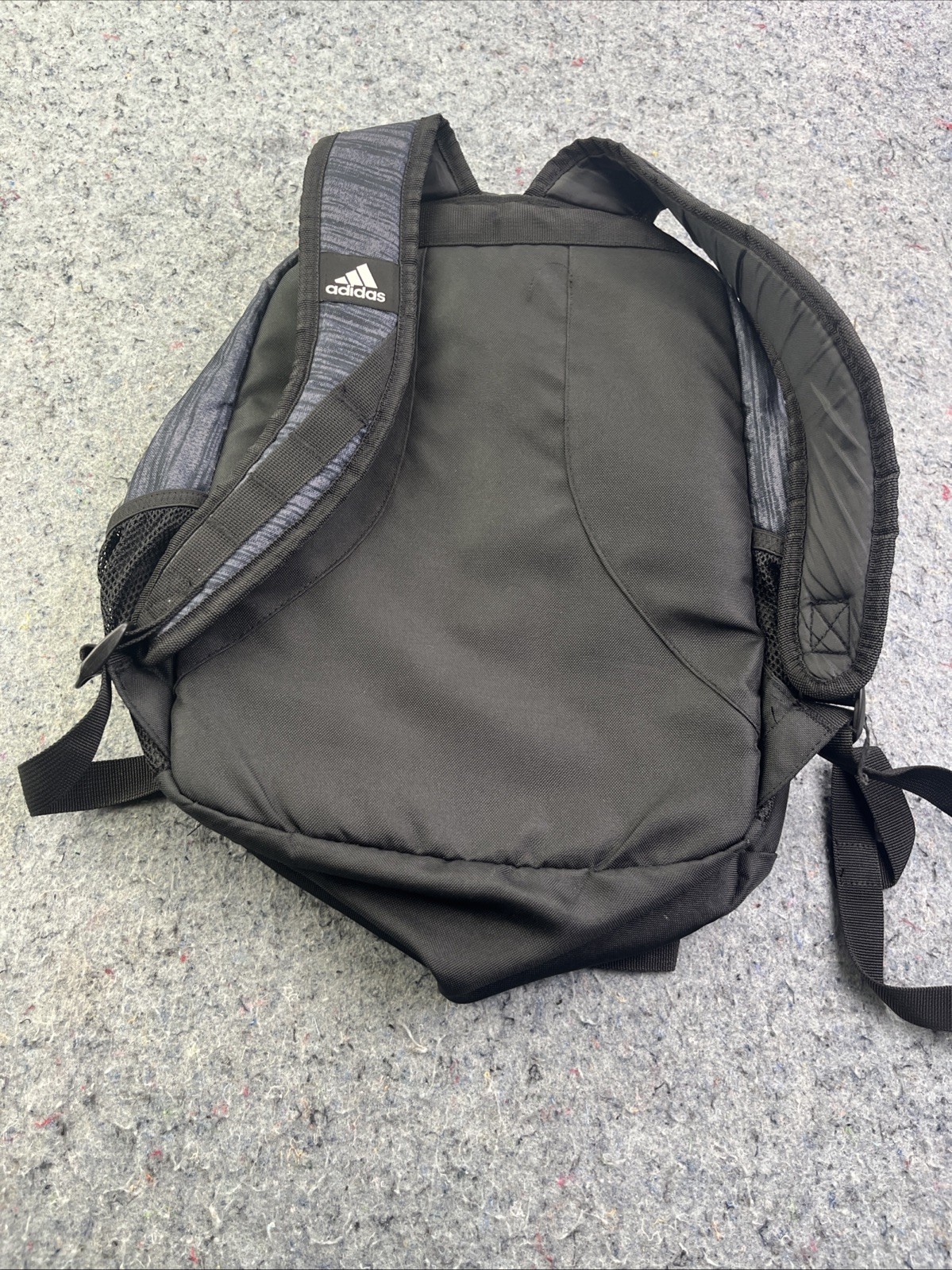 Adidas Eco Backpack Navy Black 100% Recycled Polyester Padded Straps Logo Goku