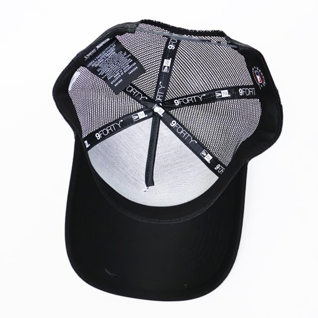 Custom logo Embroidered Trucker Hat 9FORTY Style Mesh Back Cap One Size Black