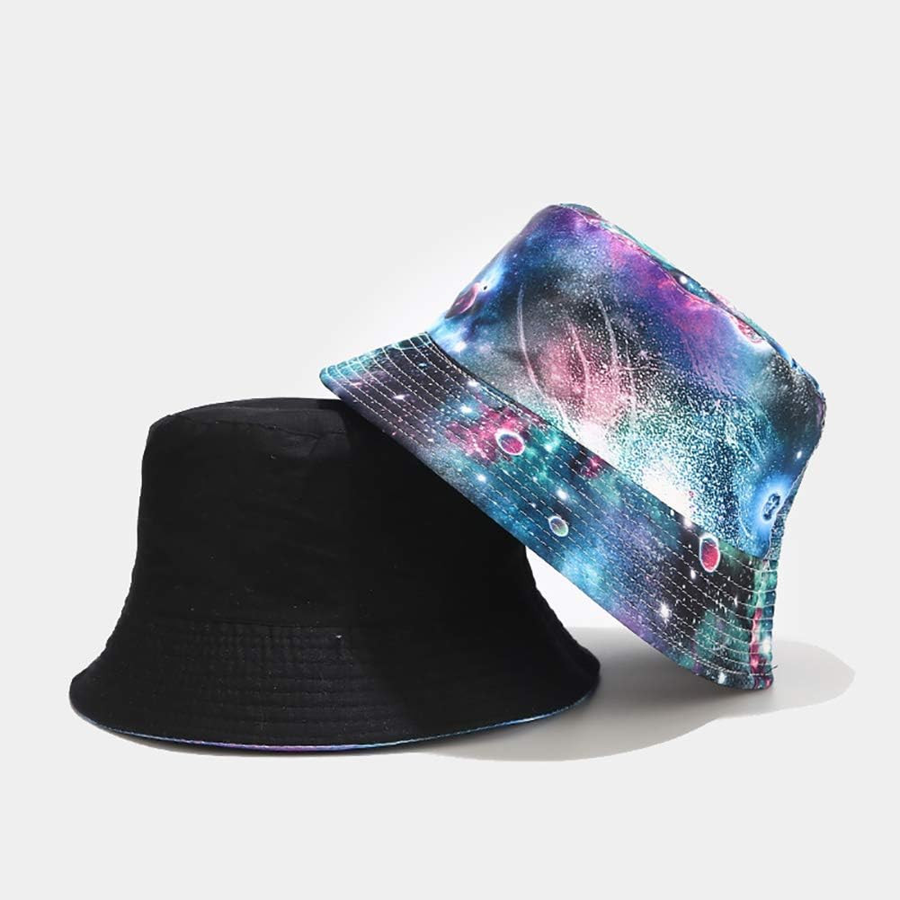 Unisex Bucket Hat Beach Sun Hat Aesthetic Fishing Hat for Men Women Teens, Rever