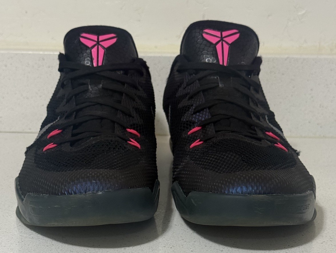 NIKE KOBE XI low Invisibility cloak basketball sneakers gray/pink men’s size 14