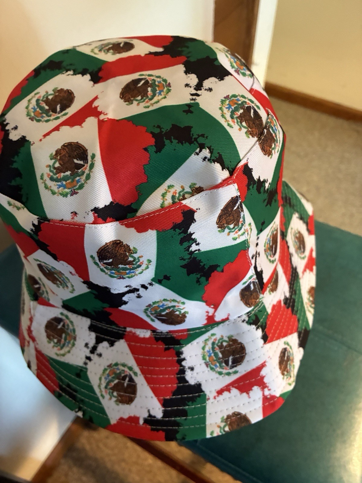 FIFA Men’s Mexico Flag Print Bucket Hat Flags Pattern Multicolor One Size