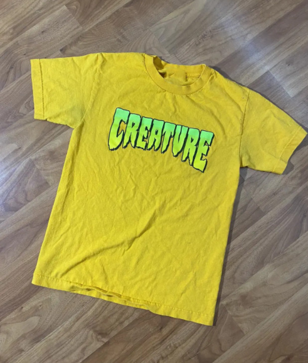 Creature Skateboards Logo Skate Tee Mens Streetwear Style Reprint S-5XL