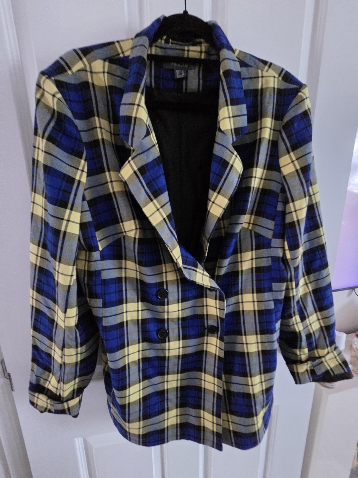 Tartan Double Breasted Jacket 16 18
