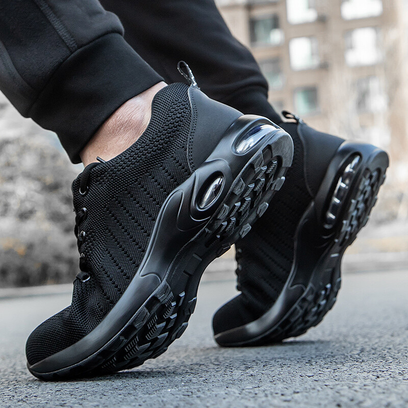 Mens mesh Sneakers Safety Shoes Work Anti shock Botas De Trabajo Para Hombre