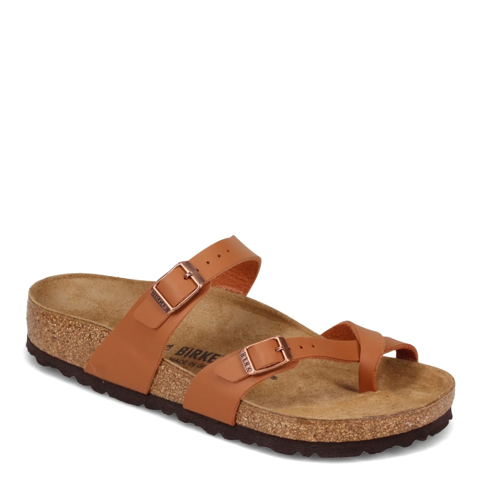 Birkenstock Unisex Mayari Birko-Flor Sandals Ginger Brown, Size EU37-US W6-M4