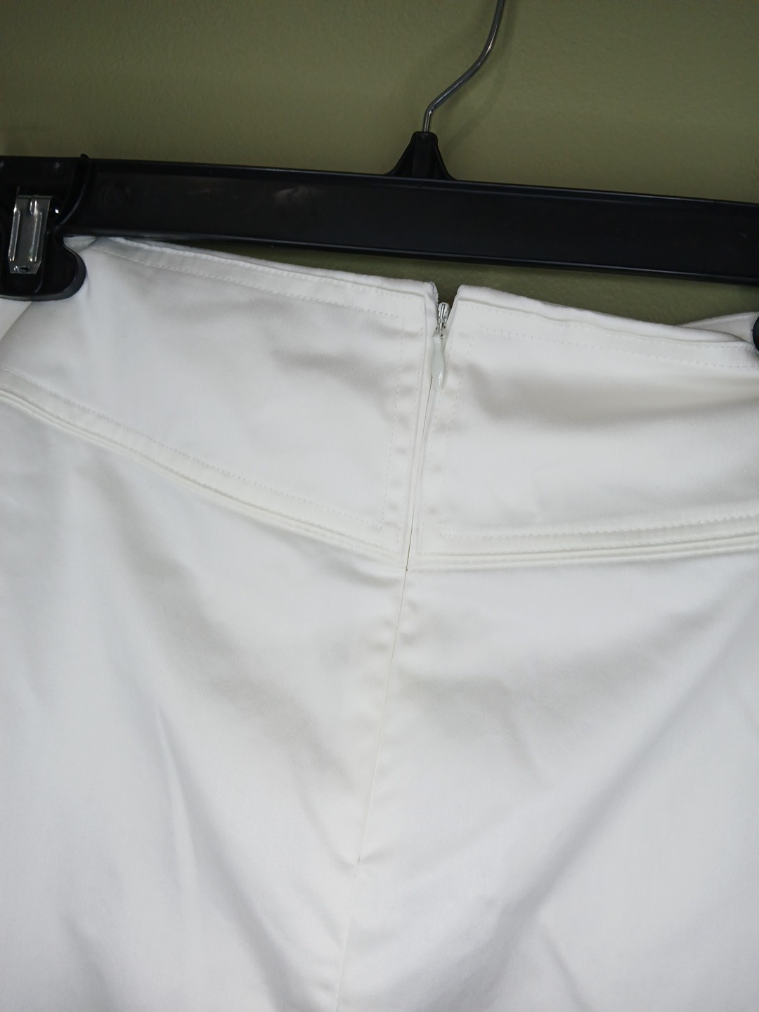 The Limited Stretch Size 14 White Cotton Skirt Straight Zipper Closure Classic