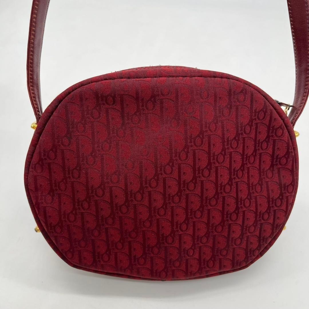 Christian Dior Bag Shoulder Trotter Pattern Logo Hardware Canvas