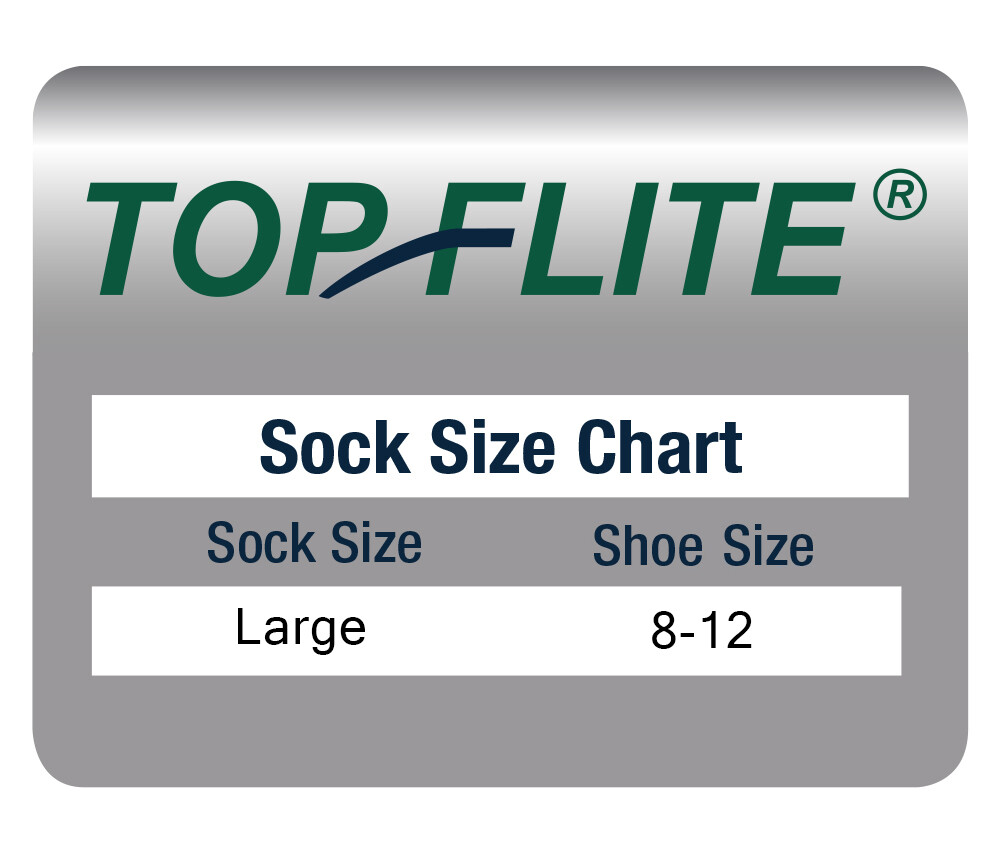 Top Flite Mens Moisture Wicking Seamless Toe Heel Tab Sport Socks 6 Pair Pack