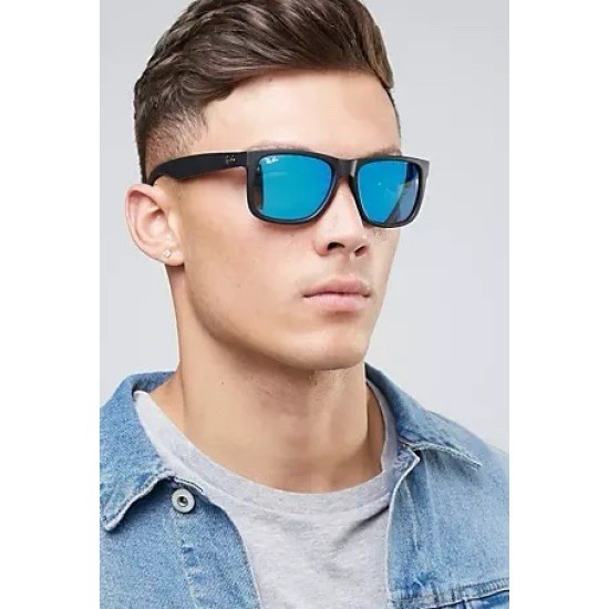 Ray-Ban Polarized Sunglasses Rb4165 Blue Mirror 622/55 Men Sport Sunglasses