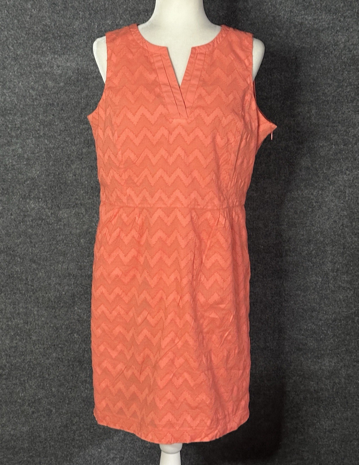 Tommy Hilfiger Sheath Dress Chevron Party Office Preppy Size 14 CM5254