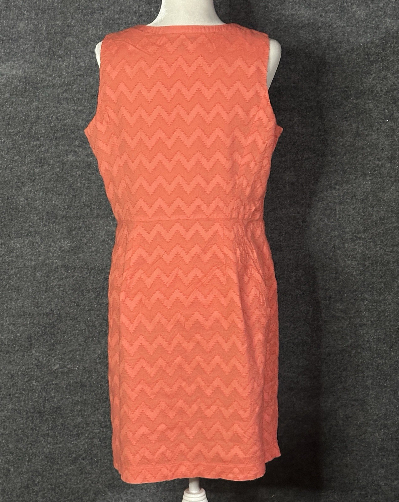 Tommy Hilfiger Sheath Dress Chevron Party Office Preppy Size 14 CM5254