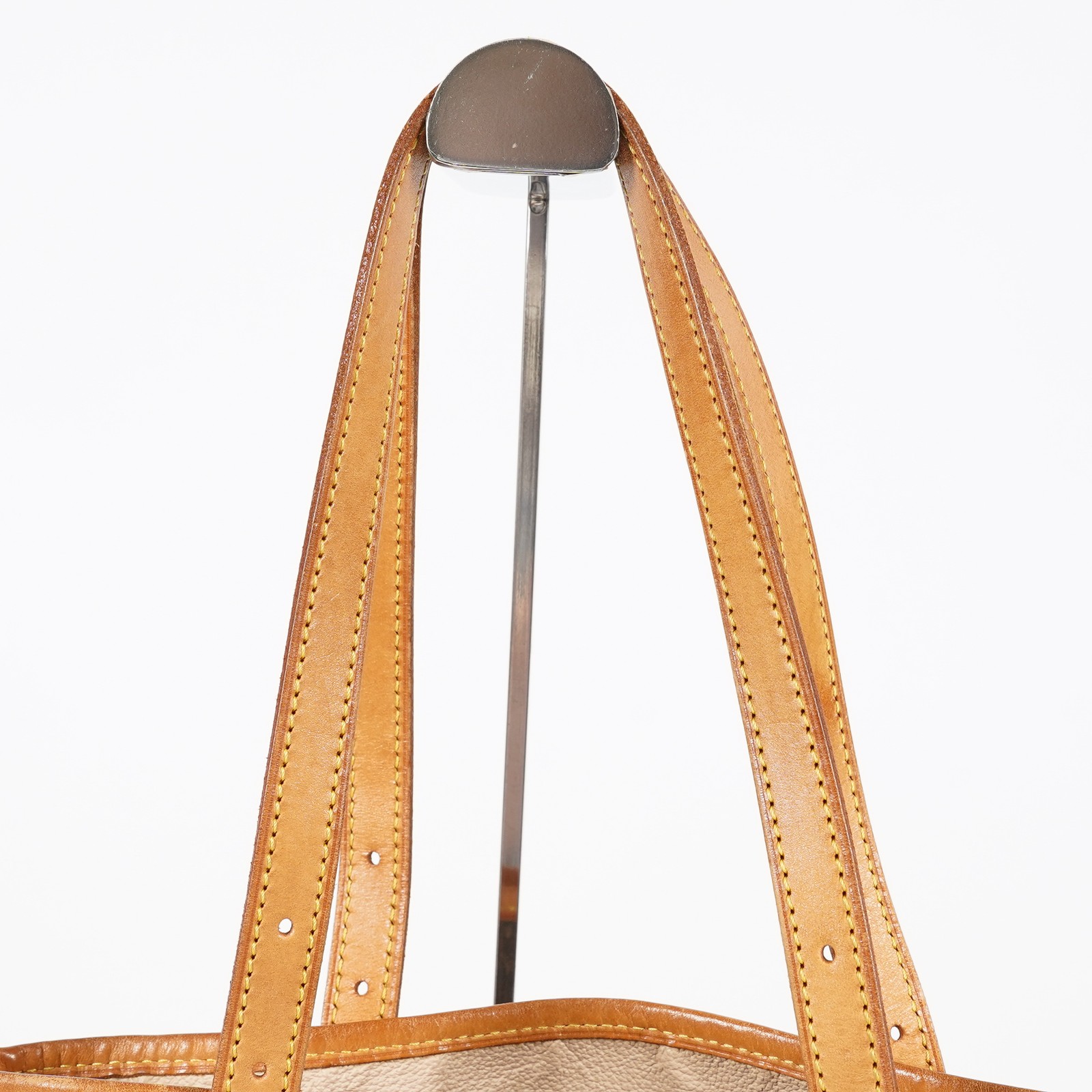 Louis Vuitton Monogram Bucket GM M42236 Tote Bag Brown w/Pouch Used 07E072420019