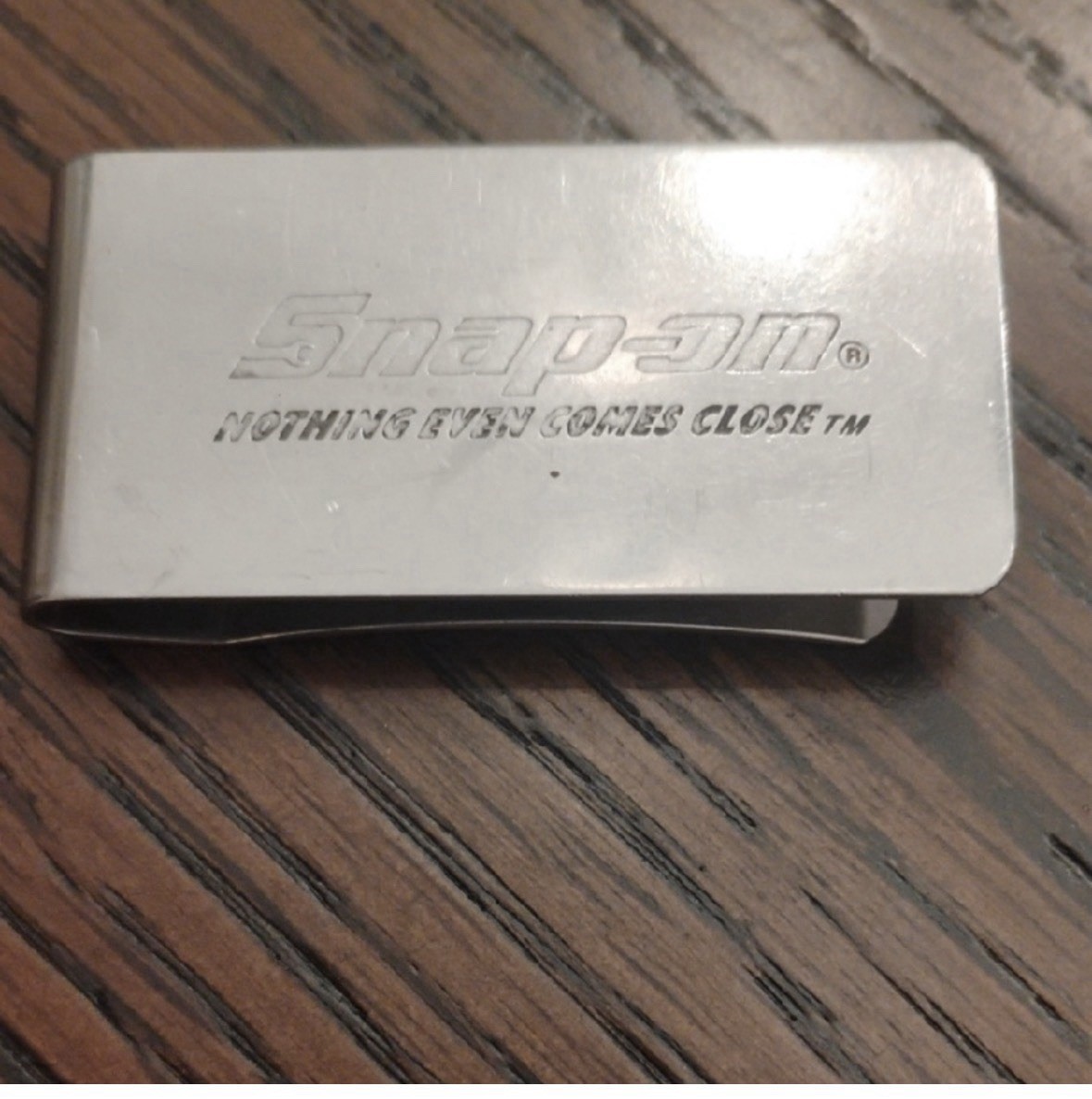 Snap-on Silver Metal Money Clip for Men Solid “Nothing Else Comes Close”