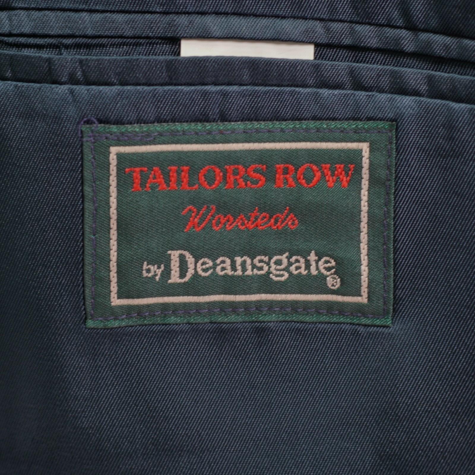 Tailor’s Row Deansgate Worsted Wool Gold Button Blazer 48R