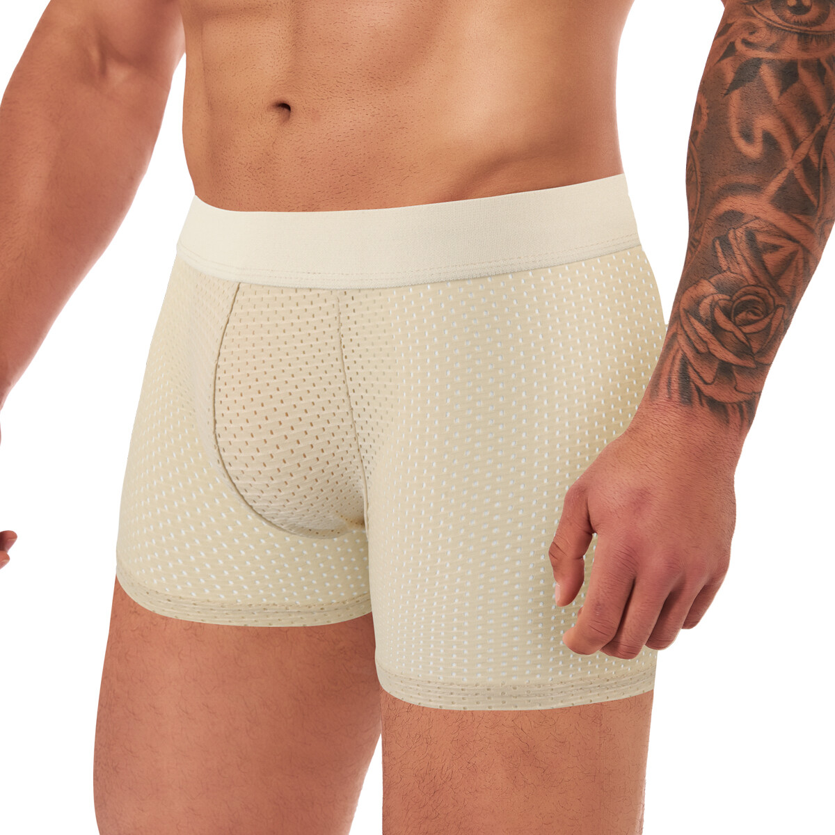 Mens Padded Underwear Briefs Boxers Butt Lifter Hip Enhancer Shorts Pants Shaper