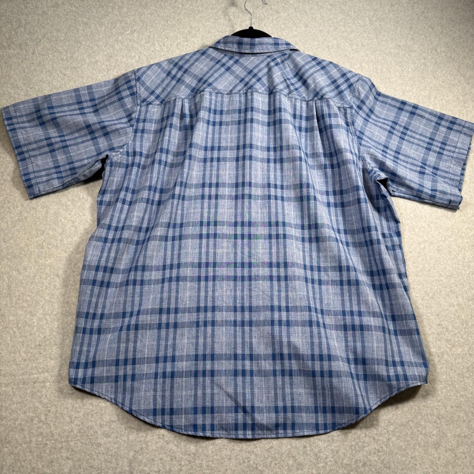 Orvis Classic Collection Mens 2XL Plaid Short Sleeve Button Shirt Two Pockets