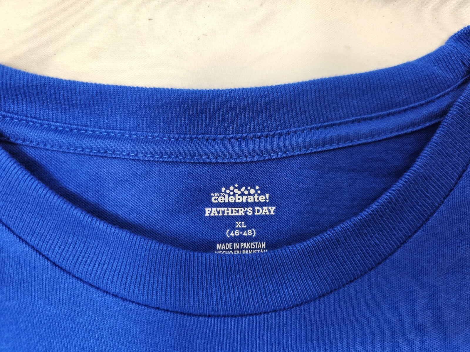 Men’s Super Dad Graphic Tee Short Sleeve Crewneck Blue Father’s Day T-Shirt XL