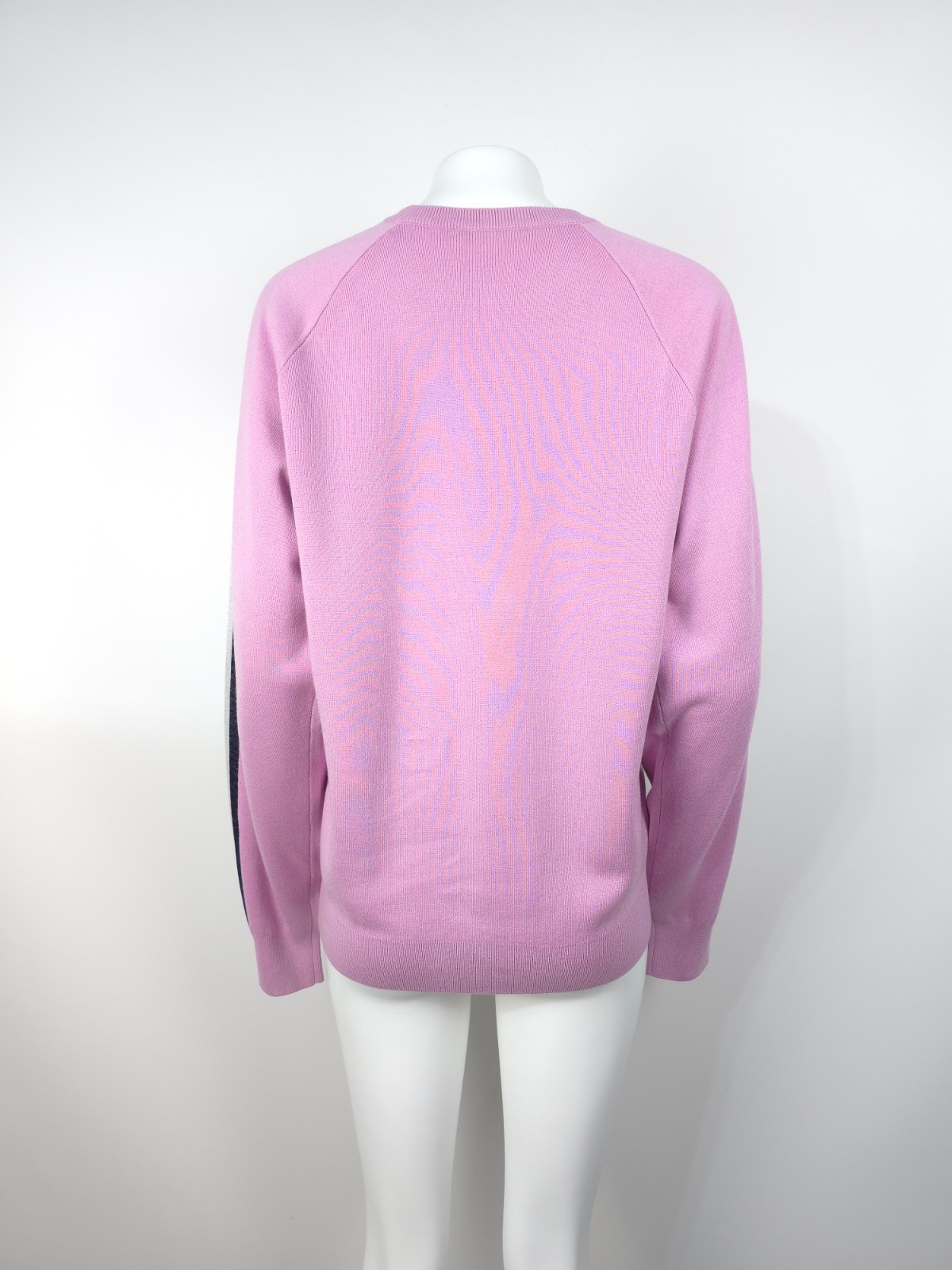 Olivia von Halle Women’s Sweater L Lilac Silk Cashmere Raglan Pullover