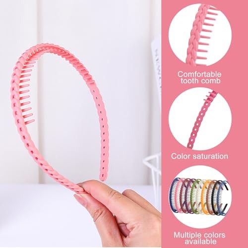 YONOY 10 PCS Braided Thin Headbands for Women, 1 Count (Pack of 10) Color B