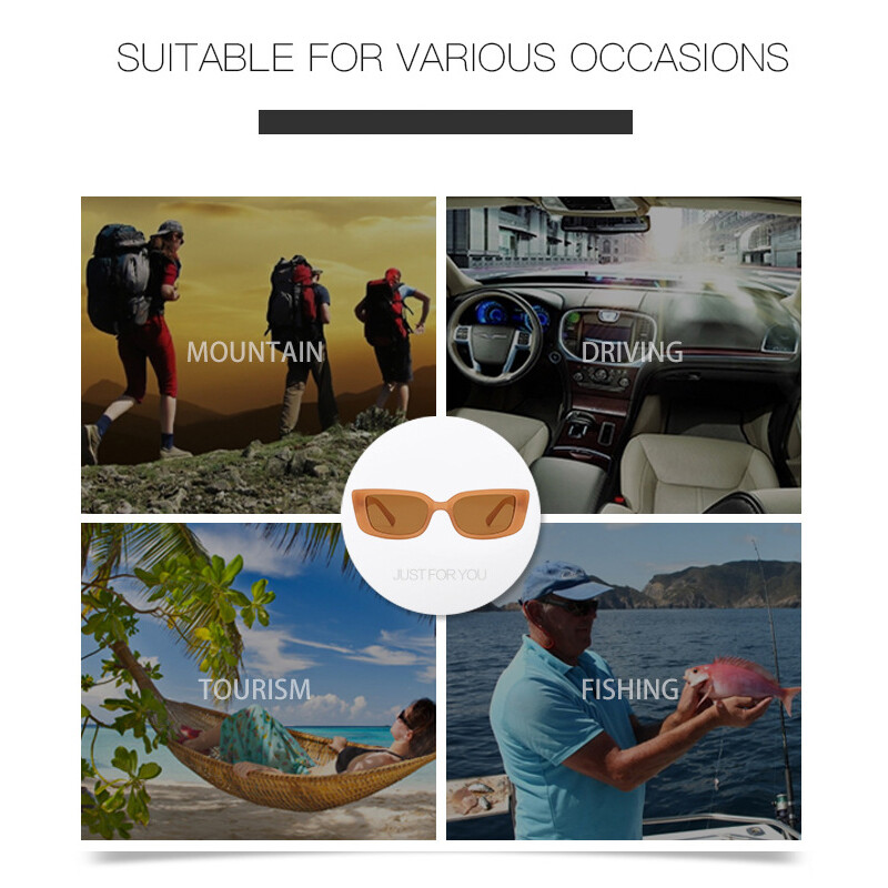 Small Rectangle Sunglasses for Women Men Vintage Trendy Rectangular Sunglasses