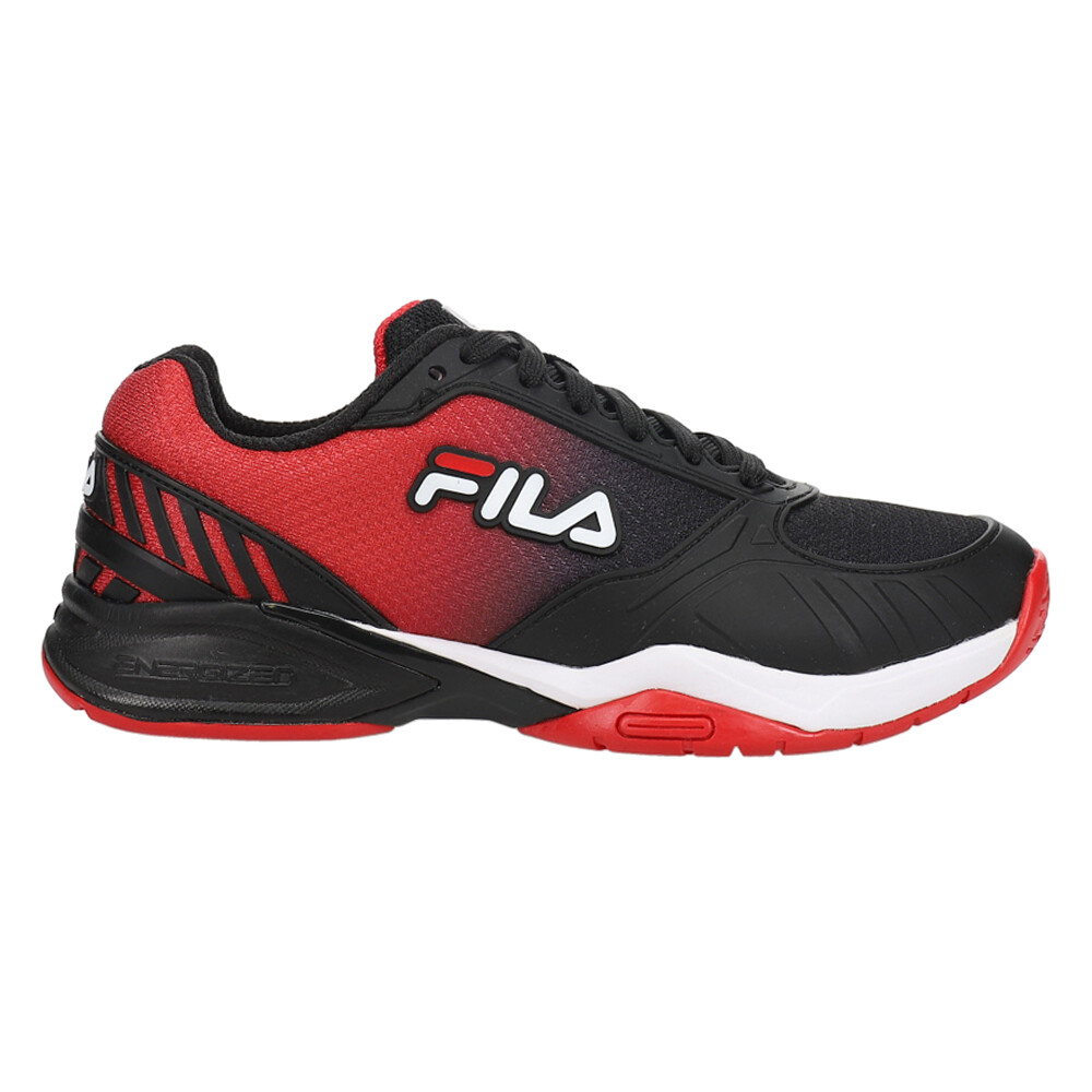 Fila Volley Zone Pickleball Mens Black, Red Sneakers Athletic Shoes 1PM00595-01