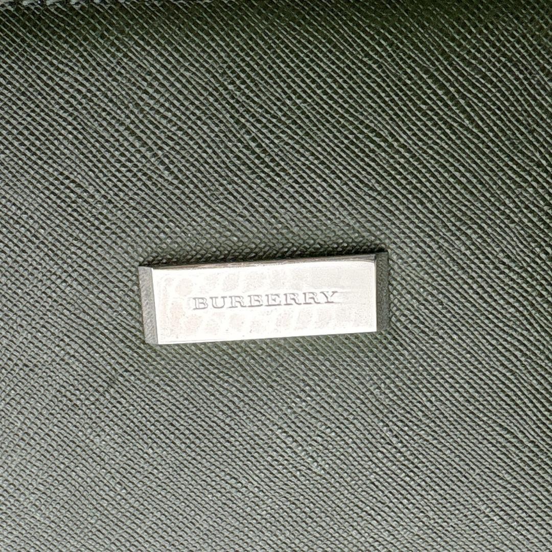 Authentic Burberry Green Saffiano Leather A4 Handbag 12.6 x 9.8 in Authentic