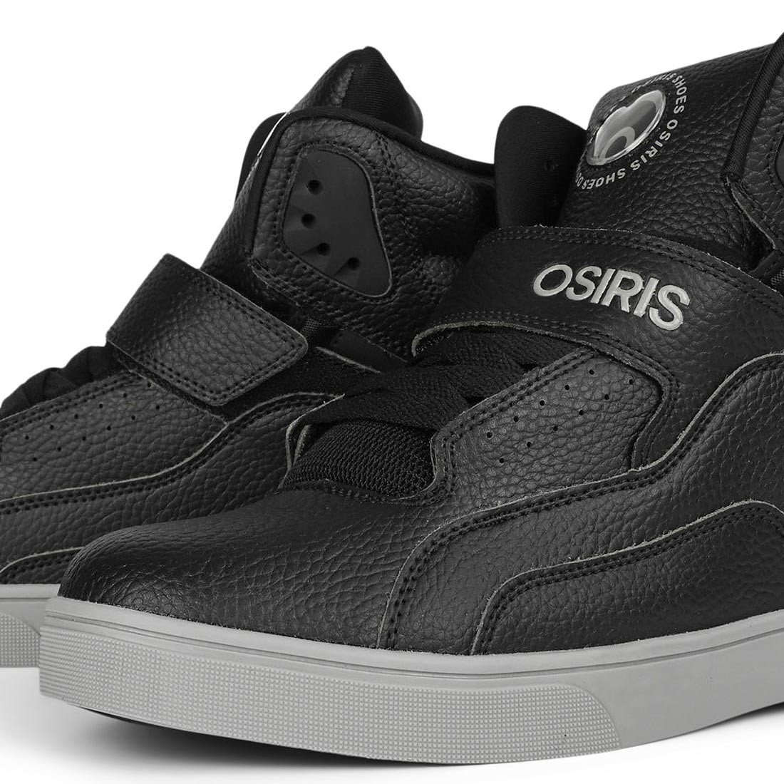 Osiris Rize Ultra High-Top Shoes – Black/Grey/Black