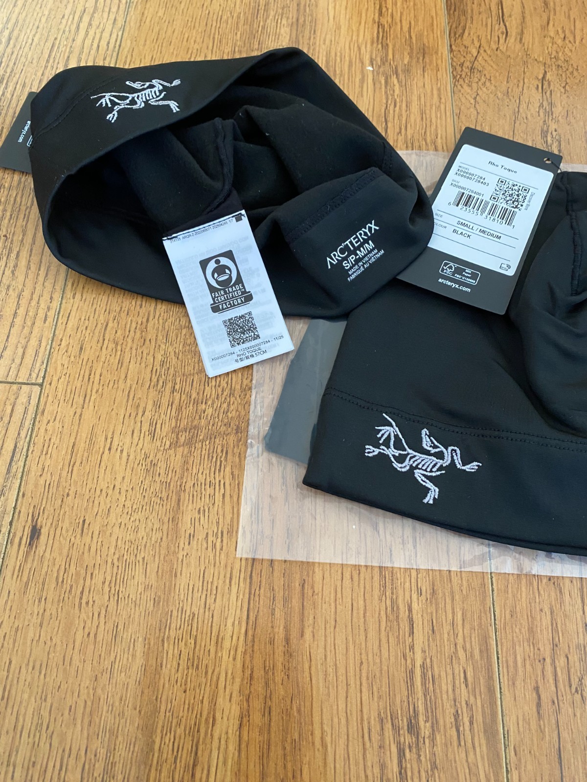 2x Arc’teryx Rho Toque Beanie Skull Cap Running hat Wool – S/M | 100% AUTHENTIC