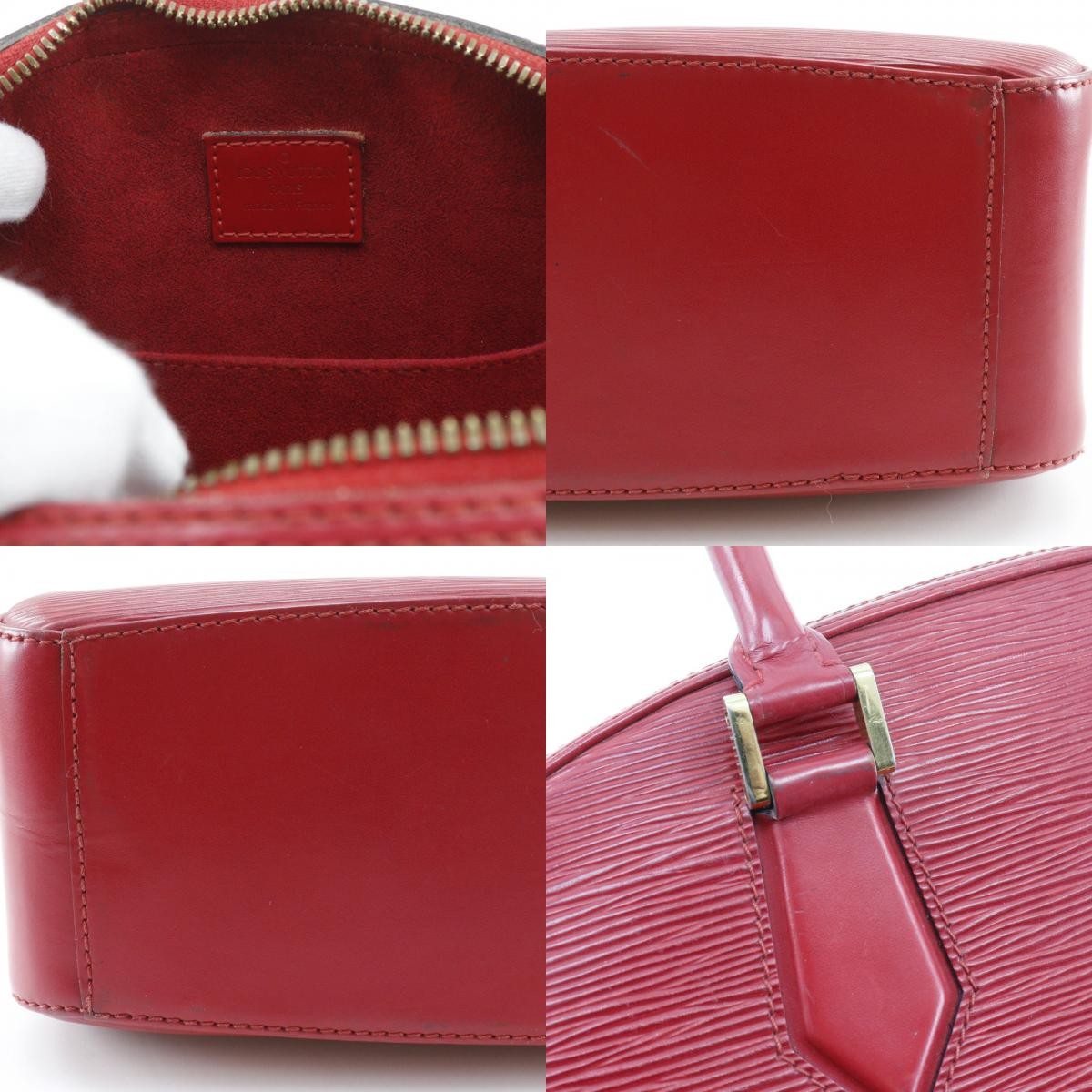 LOUIS VUITTON Jasmin Handbag M52087 Castilian red Red Epi Leather Women