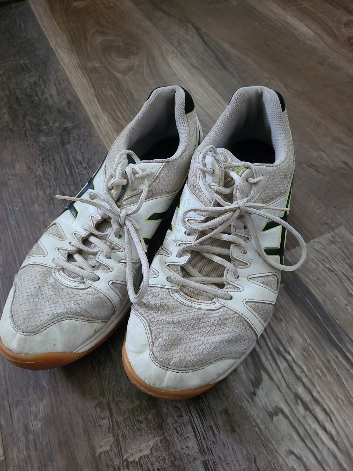 Asics B400n Racquetball Shoes Gum Sole White Men 10