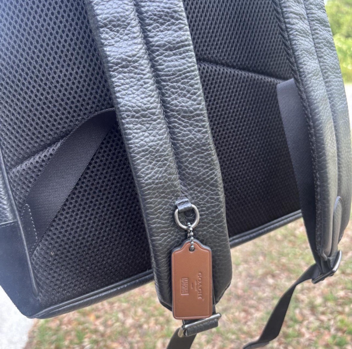 COACH Disney x Marvel Black Panther Leather Backpack w/ Signature Canvas