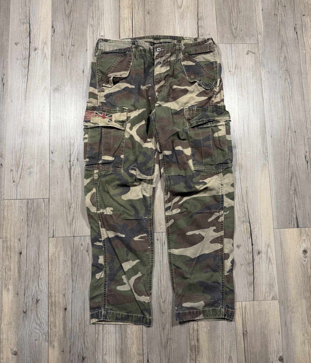 Denim & Supply Ralph Lauren Camo Cargo Pants Mens 33 Regular Straight Leg