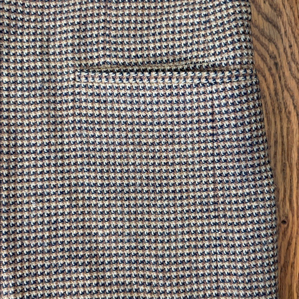 Tommy Hilfiger Houndstooth Blazer Brown 3-Button Sport Coat Mens 41L Made in USA