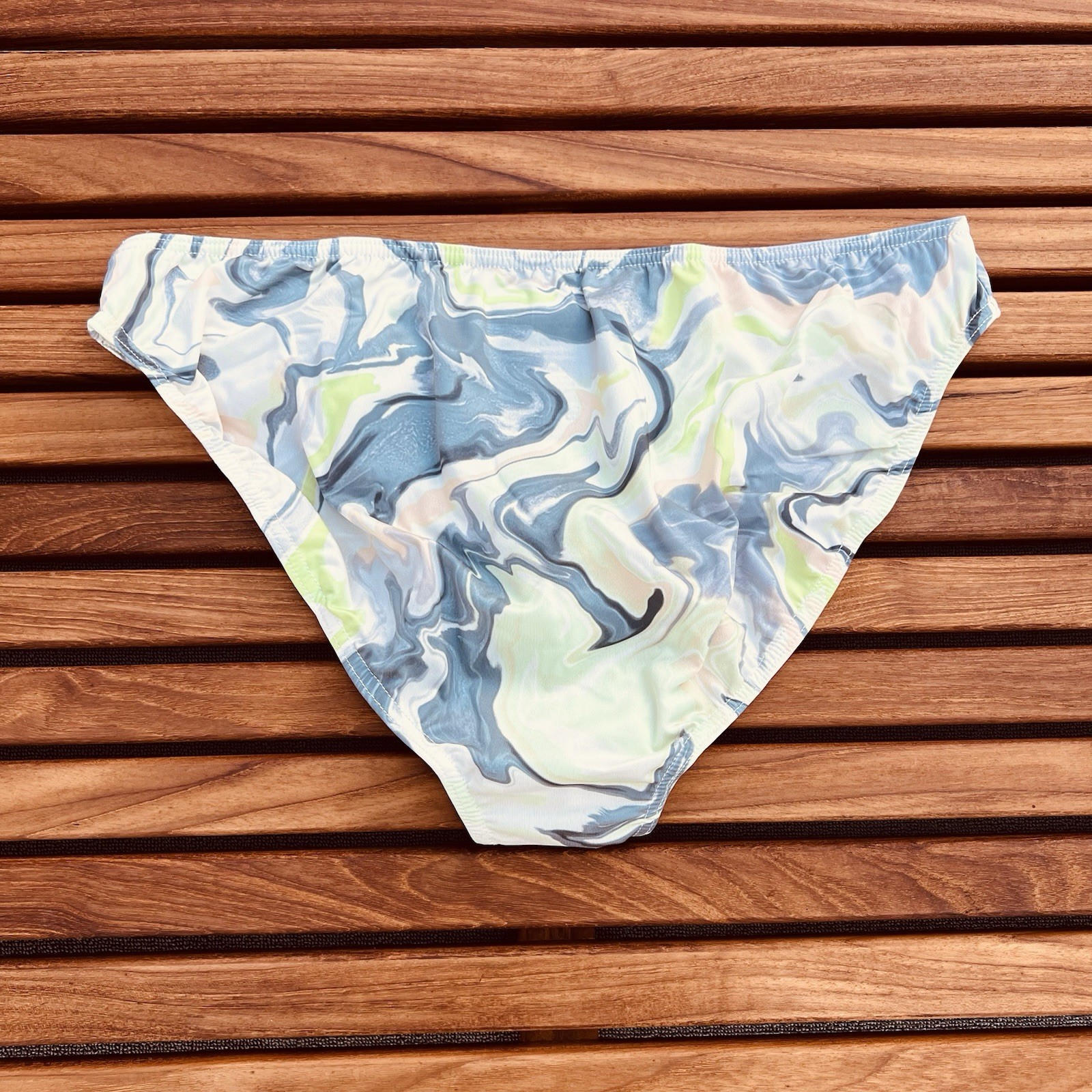 2(X)ist 2xist men green marble Sliq hip brief bikini underwear size S M