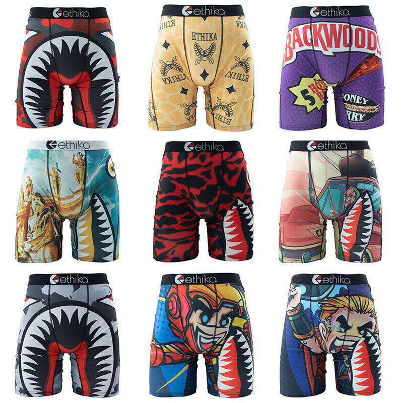 3Pack 5Pack 6Pack 9Pack Ethika Men’s The Staple Boxer Briefs (Random color)