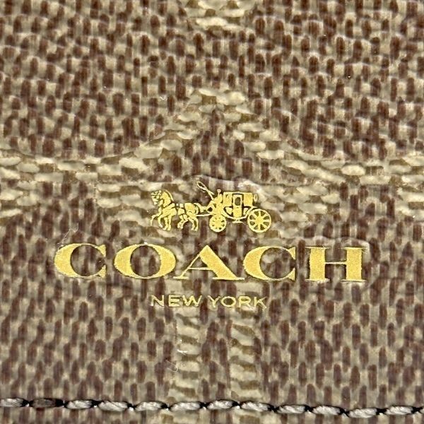 Convenient for commuting schooling unused COACH Signature Lanyard ID Case CZ285