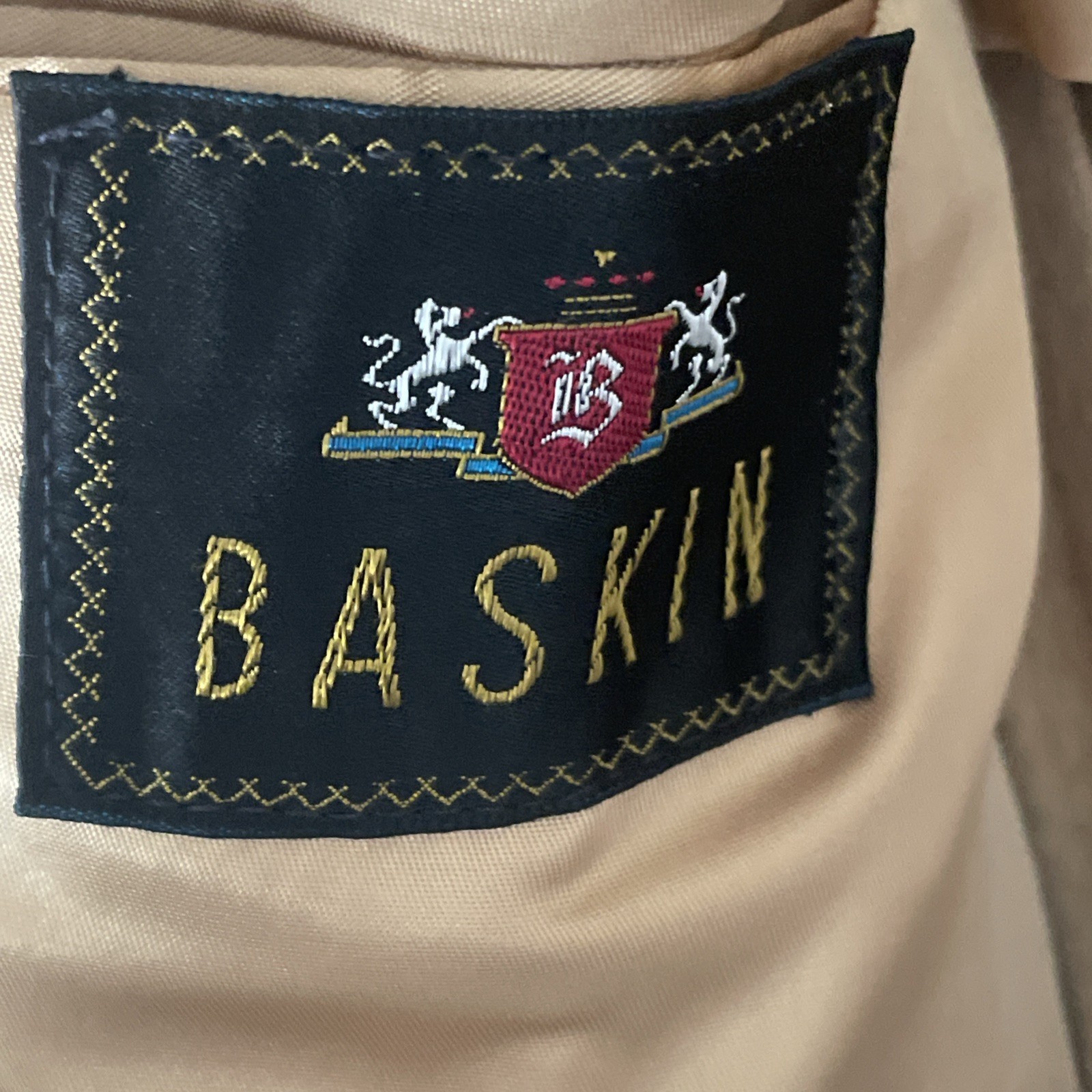 Vintage Baskin 100% Camel Hair Men’s Sport Jacket Size 38R Union Made USA