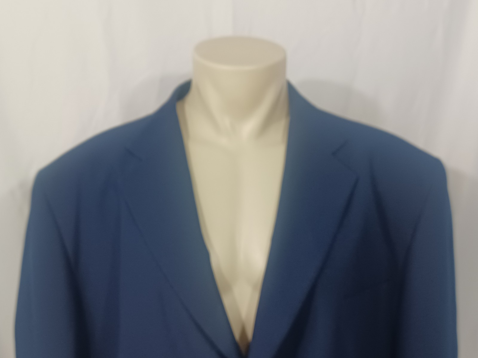 Fortino Landi Men’s Navy 2-Piece Suit Size 48L Pants 42W Unhemmed
