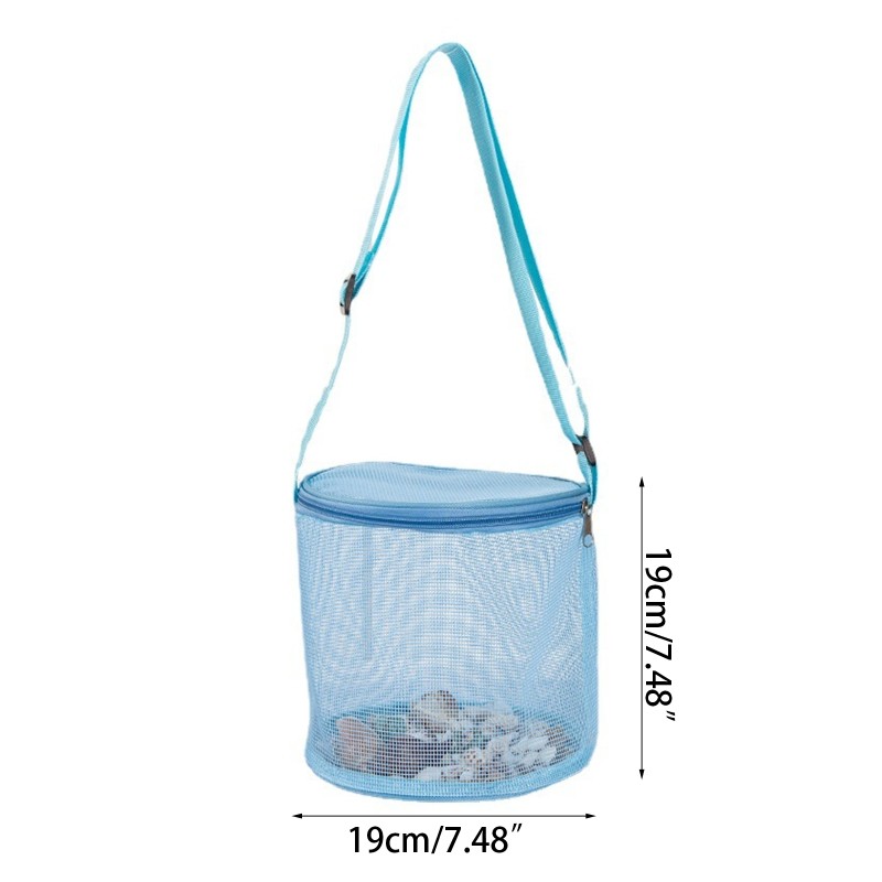 Hangable Swimming Beach Bucket Bag Child Bath Bag Pool Toy Storage Shoulder Bag