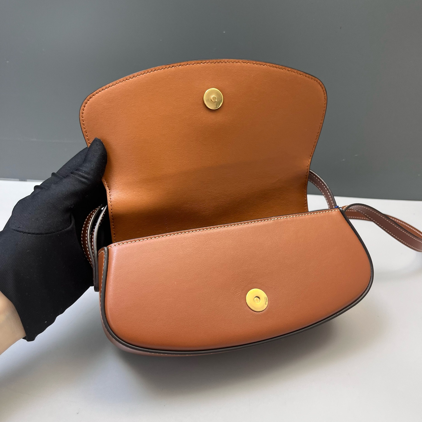 Authentic Celine 16 Bag Smooth Calfskin Shoulder Bag Brown Gold-Tone eBay AG