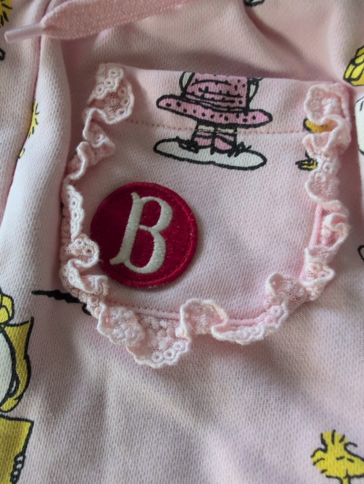 Peanuts Brand Pink 2T Sally Brown And Woodstock Sweatpants