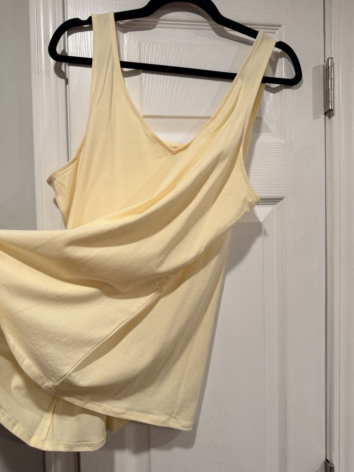 NWOT J. Jill Size 3X Perfect Reversible Tank Top Soft Stretch Cotton Pale yellow