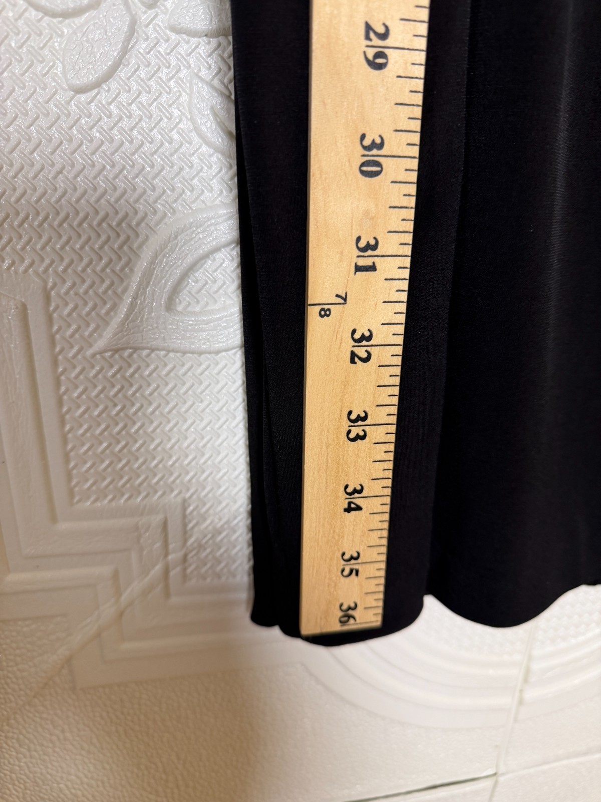 Calvin Klein Womens Sz 14 Black Dress L/S Slit Sleeve Embellished Cuffs SKU 165