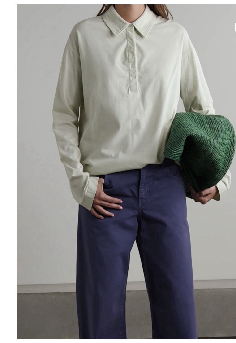 Roddie brushed cotton-jersey polo shirt