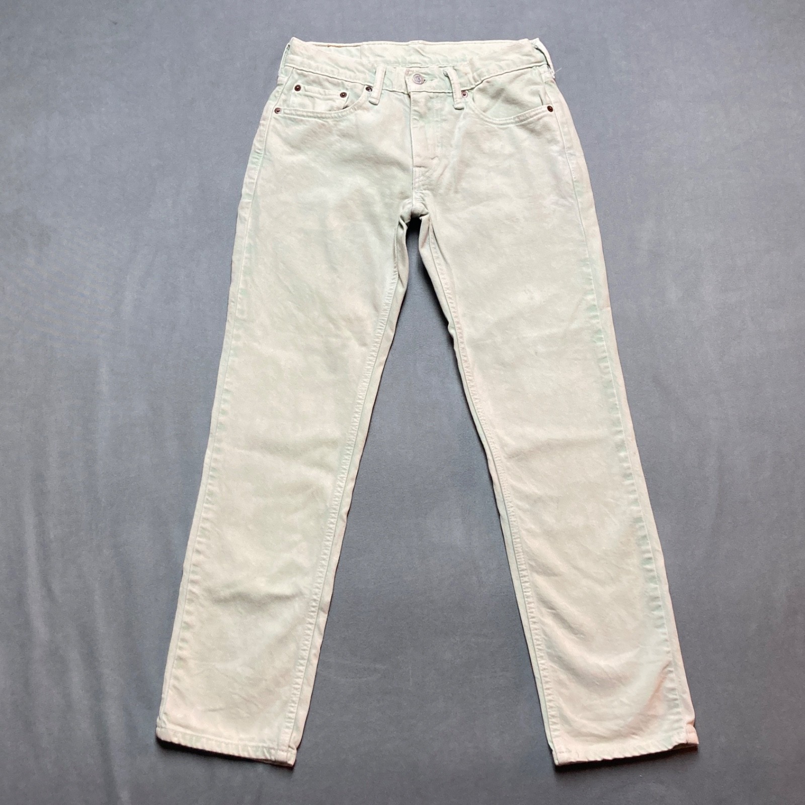 Levi’s 511 Jeans Mens 29×30 Light Sage Green Straight Slim Fit Stretch Denim