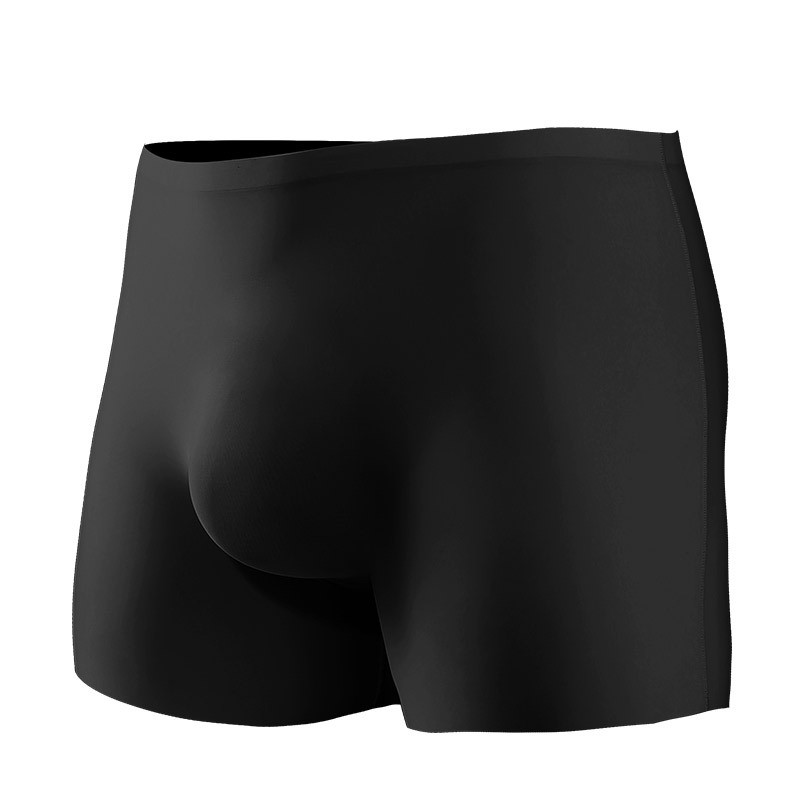 Men’s Icy Mesh Seamless Long Leg Boxer Briefs, Lightweight Ultra Thin Underwear
