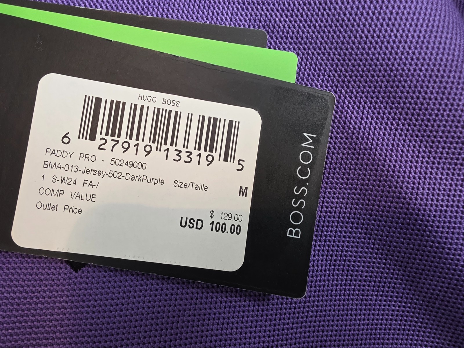 Hugo Boss Men Interlock Cotton Polo Shirt – Dark Purple