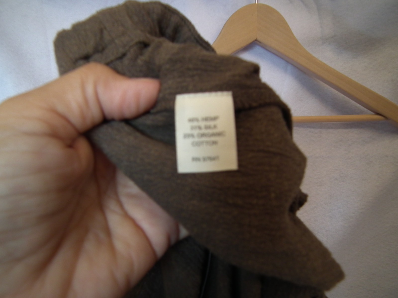 NWT J. Jill Hemp and Silk Brown Khaki Crepe Pant – Size XS