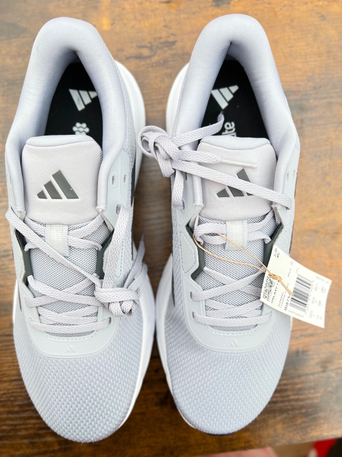 Adidas Galaxy 7 Halo Silver Carbon Men’s Size 11 Running Shoes ID8754